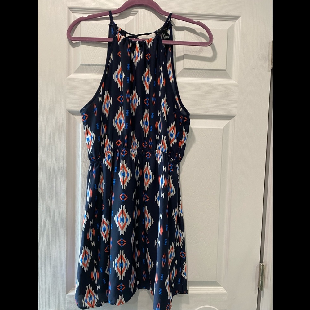 Printed chiffon dress